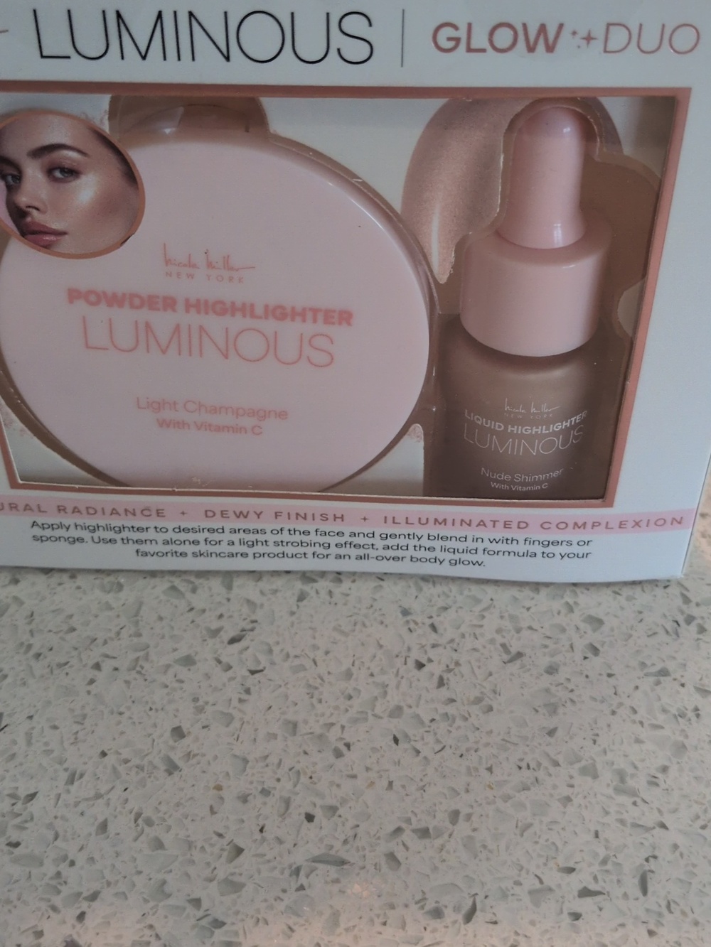 NICOLE MILLER 5 Lip Liners And Luminous Glow Duo Highlighter And Shimmer Nude - - Picture 3 of 3